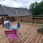 Mini Maison Terrasse Vue Montagne Proche Puy Mary בית נופש